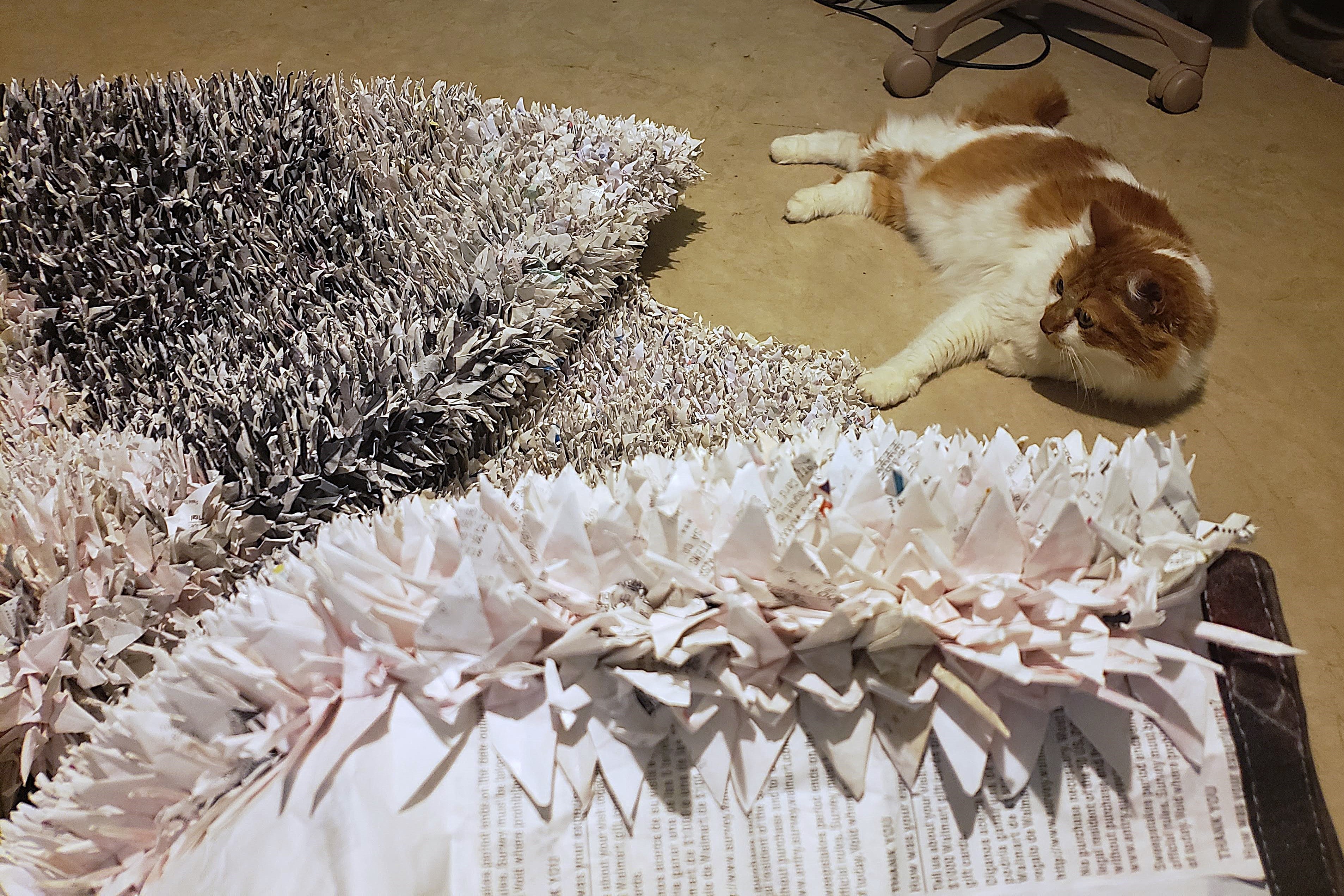 Sewing cranes detail